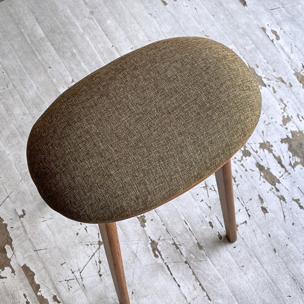 ナガノインテリア Friendly!! コッペ coupe kitchen stool ハイスツール キッチンスツール ウォールナット 廃番生地 北欧スタイル ♪