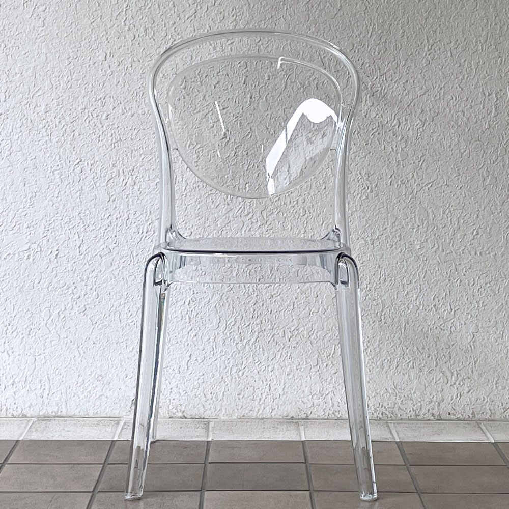 カリガリス Calligaris パリジェンヌ PARISIENNE ダイニングチェア ポリカーボネート トランスペアレント スタッキング イタリア ◇