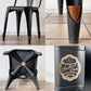 ノーザンオハイオインダストリアル Northern Ohio Industrial マルチプルズチェア Multipls Chair ダイニングチェア スタッキング ブラックスチール インダストリアルデザイン C ◇