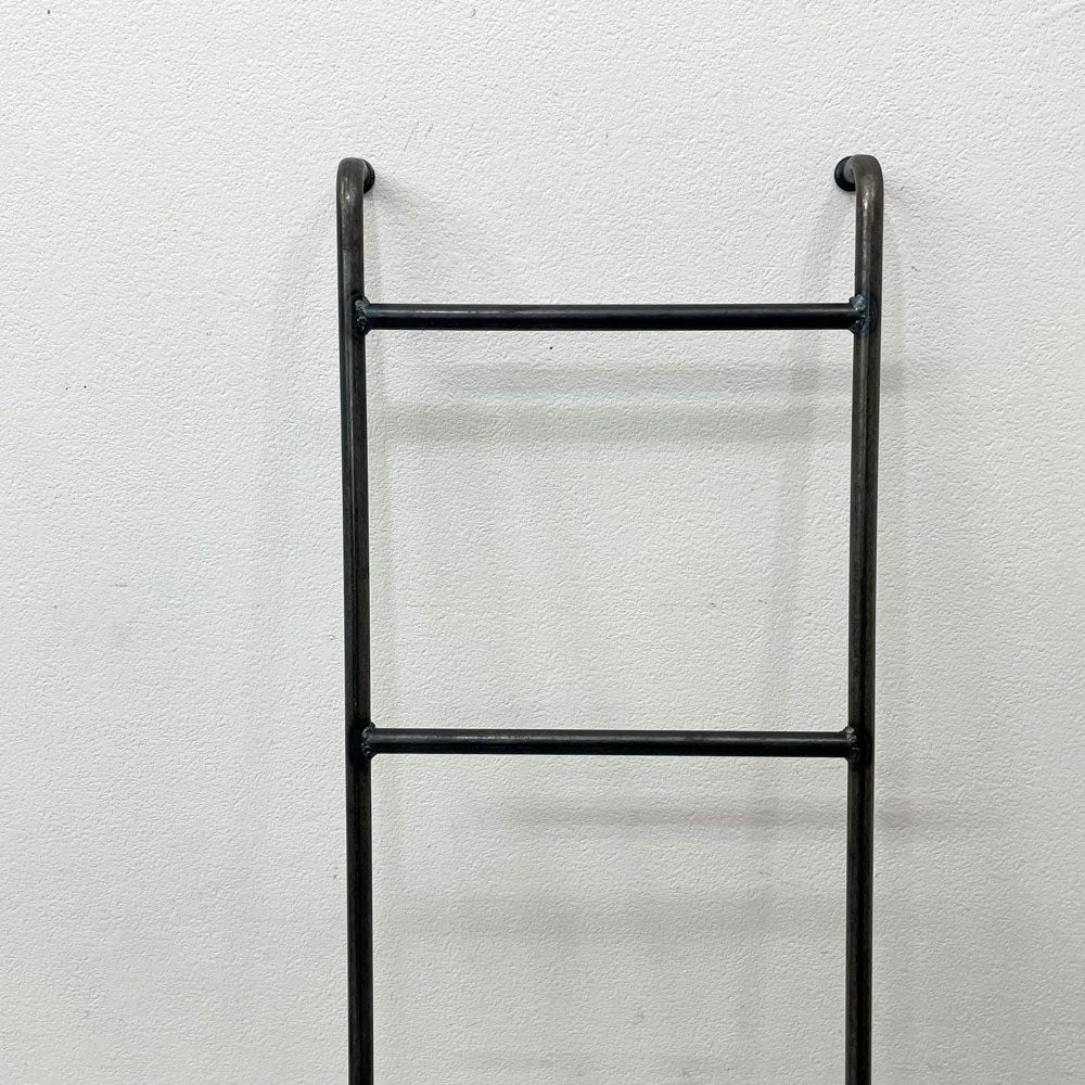 インダストリアルデザイン アイアン ラダーハンガー ラダーラック 梯子 5段 H160cm ビンテージスタイル ●