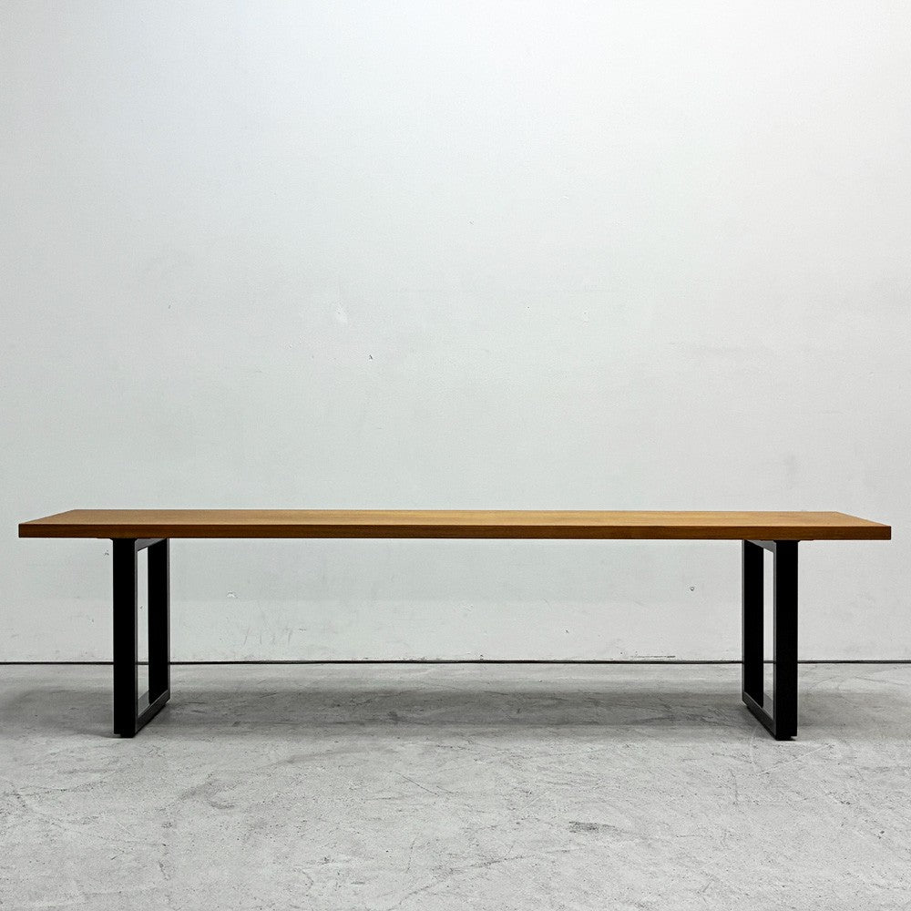 マスターウォール MASTERWAL ワイルドウッド WILDWOOD BENCH ベンチ W160cm ブラックチェリー無垢材 ブラックスチール脚 アカセ木工 参考定価￥121,000- ●