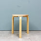 アルテック Artek スツール60 Stool60 バーチ材 ナチュラルラッカー 3本脚 アルヴァ・アアルト フィンランド 北欧 talo購入品 ◎