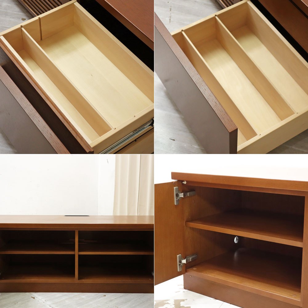 カンディハウス CONDE HOUSE システムファニチャー アム am エスポワタイプ テレビボード W224.5cm ウォールナット材 ●