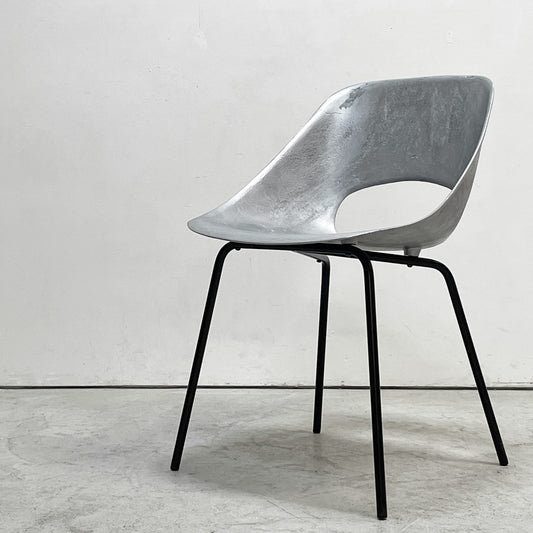 シュタイナー Steiner チューリップチェア Tulip Chair アルミキャスト製 ピエール・ガーリッシュ Pierre Guariche フランス ビンテージ 希少 ●