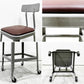 リオン LYON ファクトリー チェア FACTORY CHAIR グレー バックレスト クッション PVCレザー キャスター パシフィックファニチャーサービス P.F.S取扱 廃番 ●