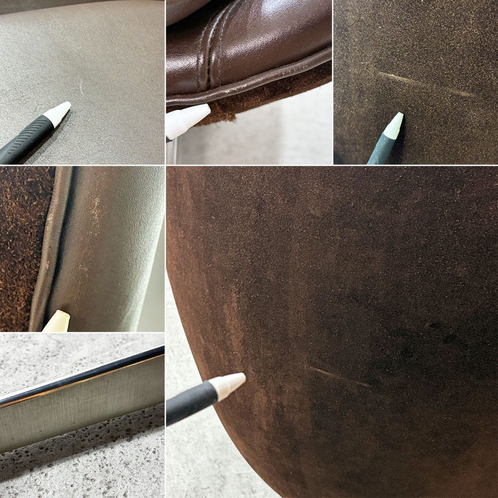 フリッツハンセン Fritz Hansen エッグチェア Egg chair ラウンジチェア エレガンスレザー 本革 ダークブラウン アルネ・ヤコブセン 2016年ソーイングイベントモデル デンマーク 希少 ●