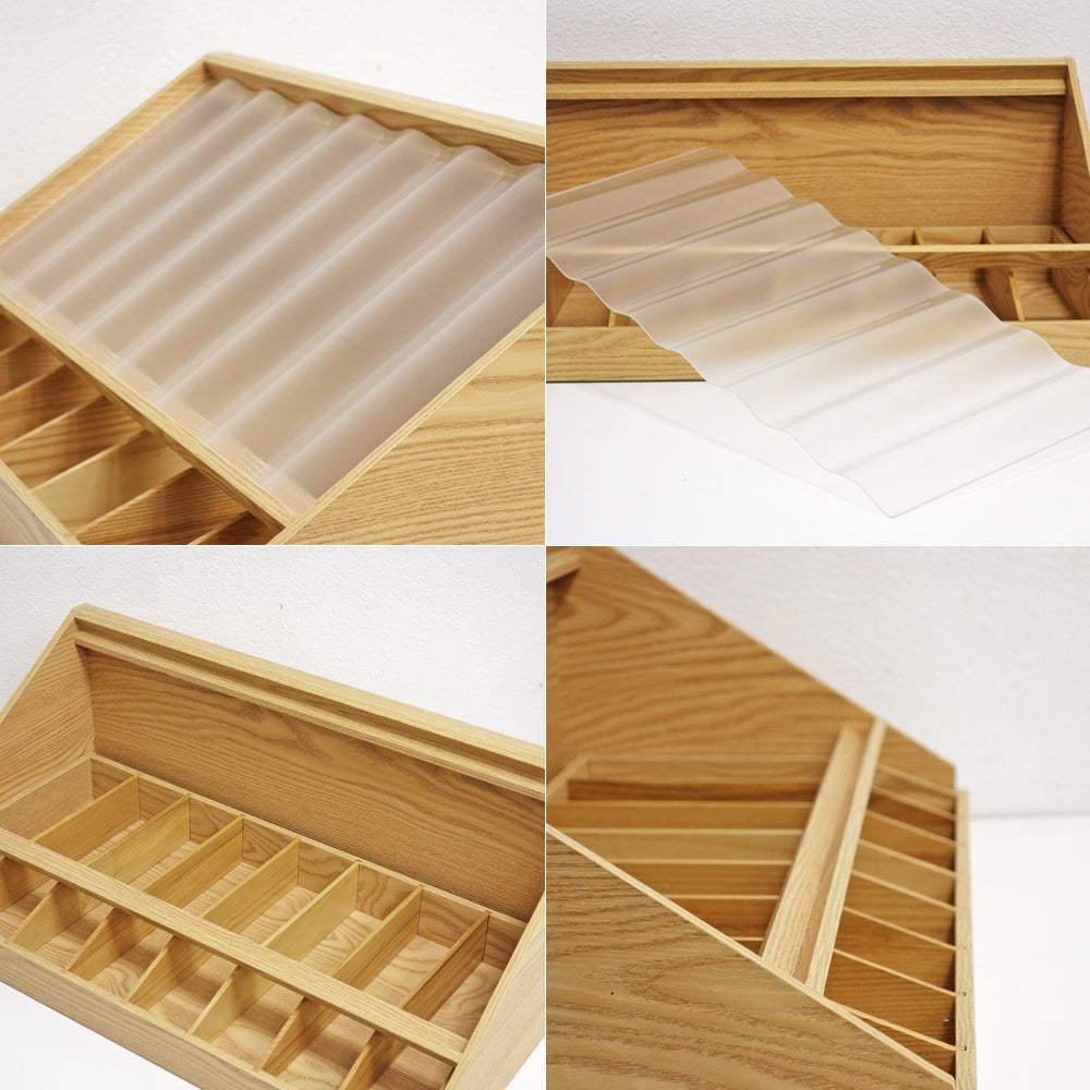 無印良品 MUJI 木製 カトラリーボックス ディスプレイボックス 店舗什器 ●