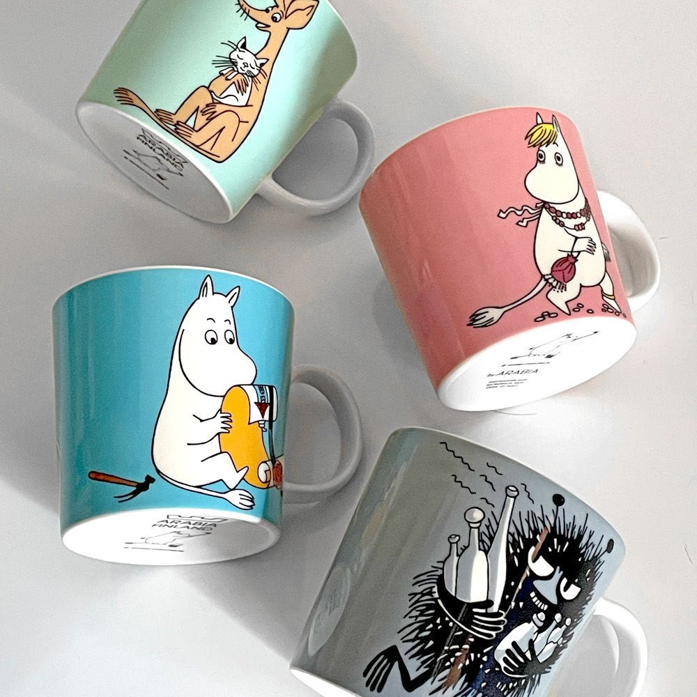 アラビア ARABIA ムーミンマグ MOOMIN スニフ ライトブルー トーベ・ヤンソン フィンランド 北欧食器 ■