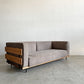 モモナチュラル MOMO Natural エヌボックス N.BOX SOFA ワイド3Pソファ カバーリングファブリック グレー系 オーク材 W205cm 定価￥205,000-以上 〓