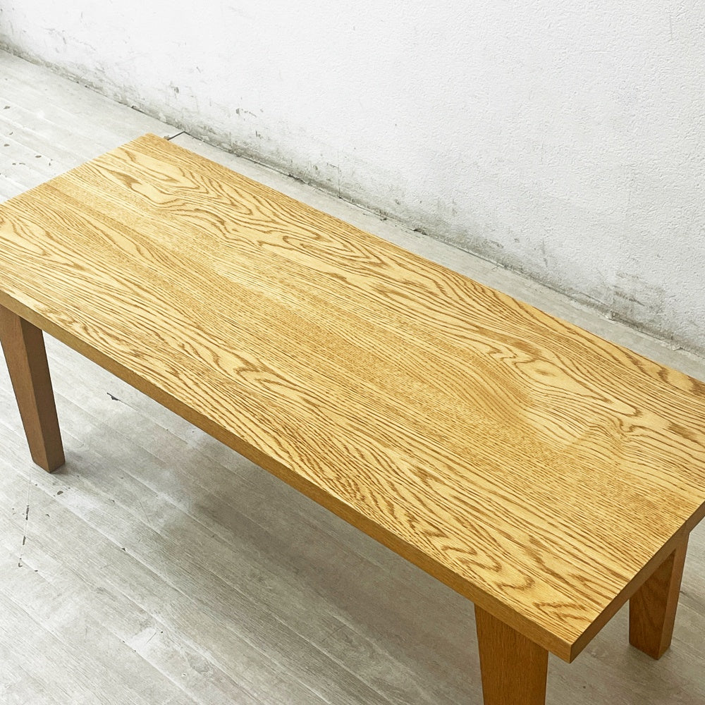 トラックファニチャー TRUCK FURNITURE NARA LOW TABLE ローテーブル W100cm ナラ無垢材 NATURAL-GA 定価80,300円 ●