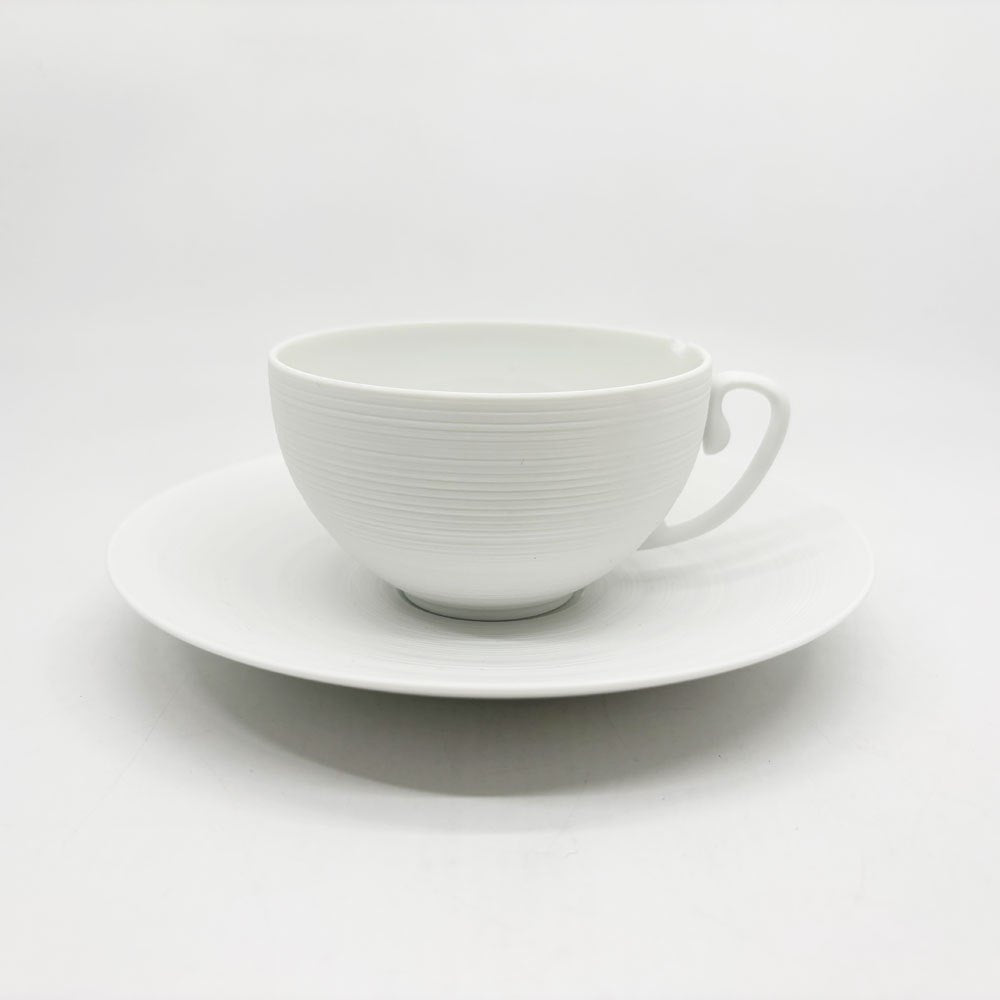 ジャン ルイ コケ JL Coquet エミスフェール Hemisphere ティーカップ＆ソーサー 磁器 洋食器 フランス 欠け ヒビ有 現状品 B ●