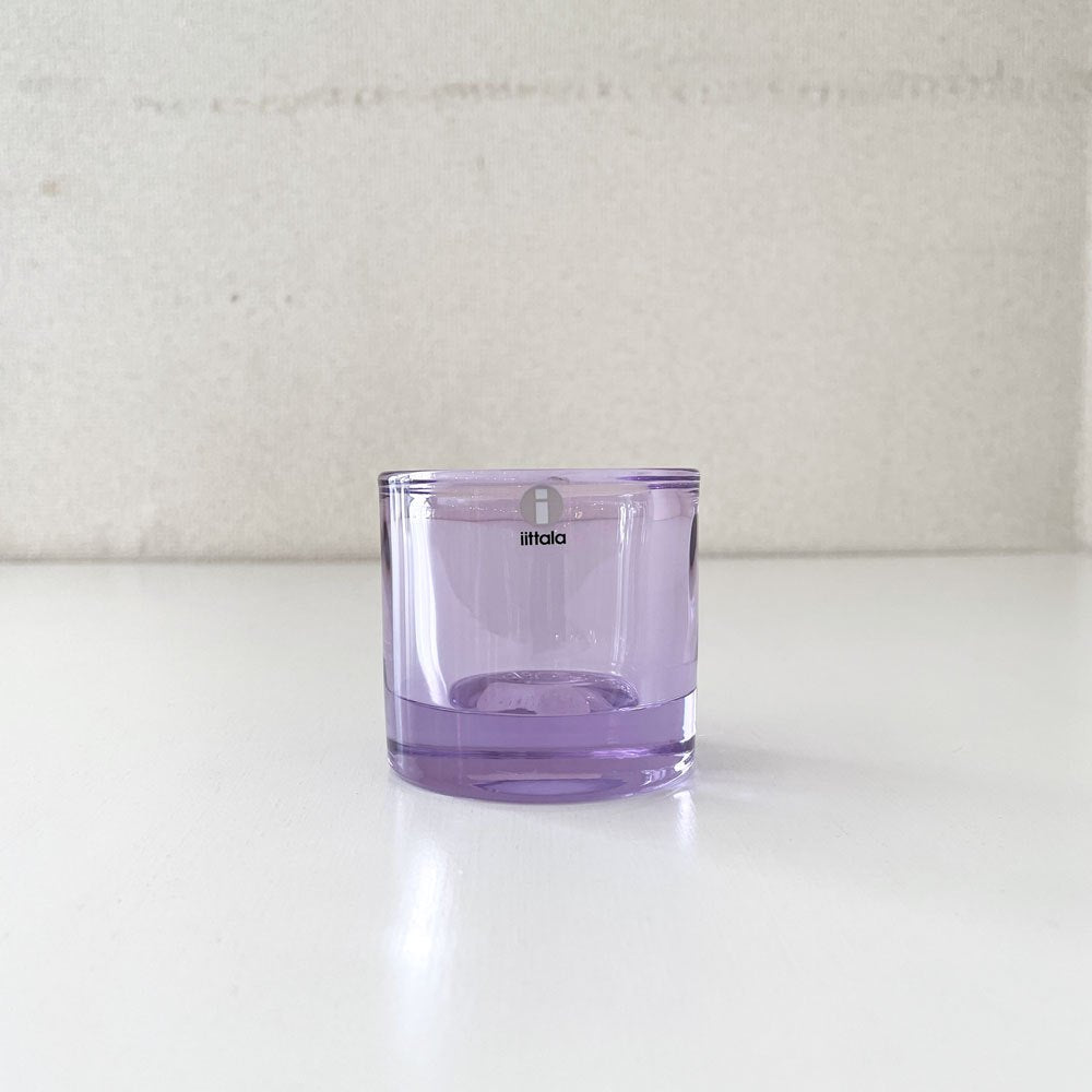 イッタラ iittala マリメッコ marimekko キビ kivi キャンドルホルダー ラベンダー 60mm 箱付 ヘイッキ・オルヴォラ フィンランド 廃番カラー ◎