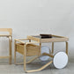 アルテック artek ティートローリー900 TEA TROLLEY 900 セラミックタイル バスケット付 バーチ材 アルヴァ・アアルト 美品 フィンランド 北欧家具 〓