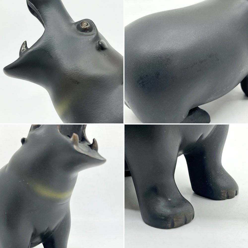 フランソワポンポン François Pompon フィギュア カバ Hippopotame フランス オブジェ 彫刻 セラミック  ●