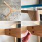 かなでもの KANADEMONO THE TABLE ガラス × Pin 木製脚 オーク無垢材 ダイニングテーブル W140cm ナチュラル 定価 ￥89,100- ■