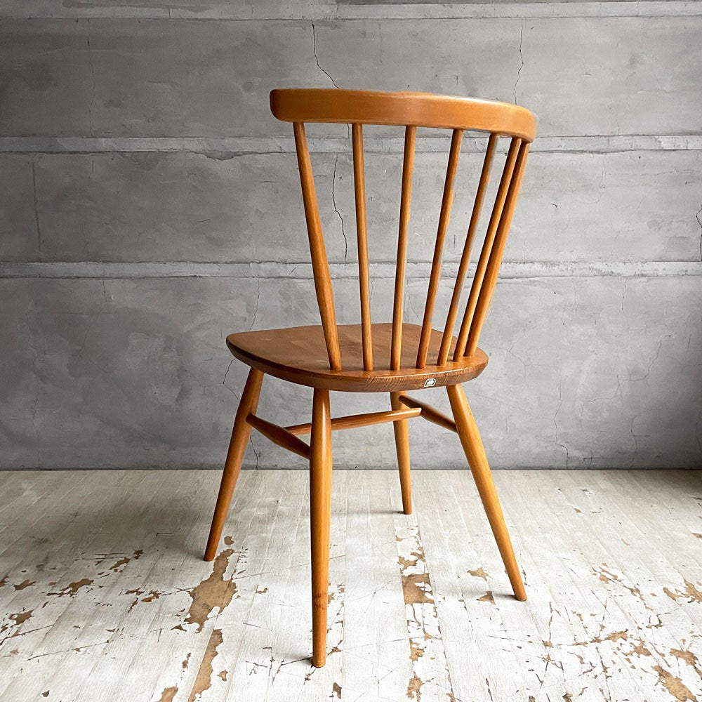 アーコール Ercol ボウバックチェア ファンバックチェア 5本タイプ エルム材 UKビンテージ Vintage 英国家具 ♪