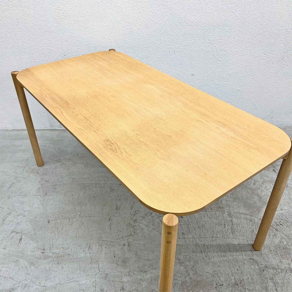 カリモクニュースタンダード Karimoku キャストール ダイニングテーブル CASTOR TABLE 150 国産ナラ材 ピュアオークカラー 定価145,200円 〓
