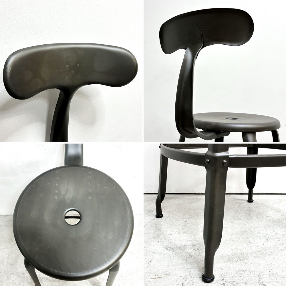 フェールトラヴァイユ FER TRAVAIL ニコルチェア NICOLLE Chair SH80 カウンターチェア スチール マットクリア仕上げ 別注モデル インダストリアル C ●