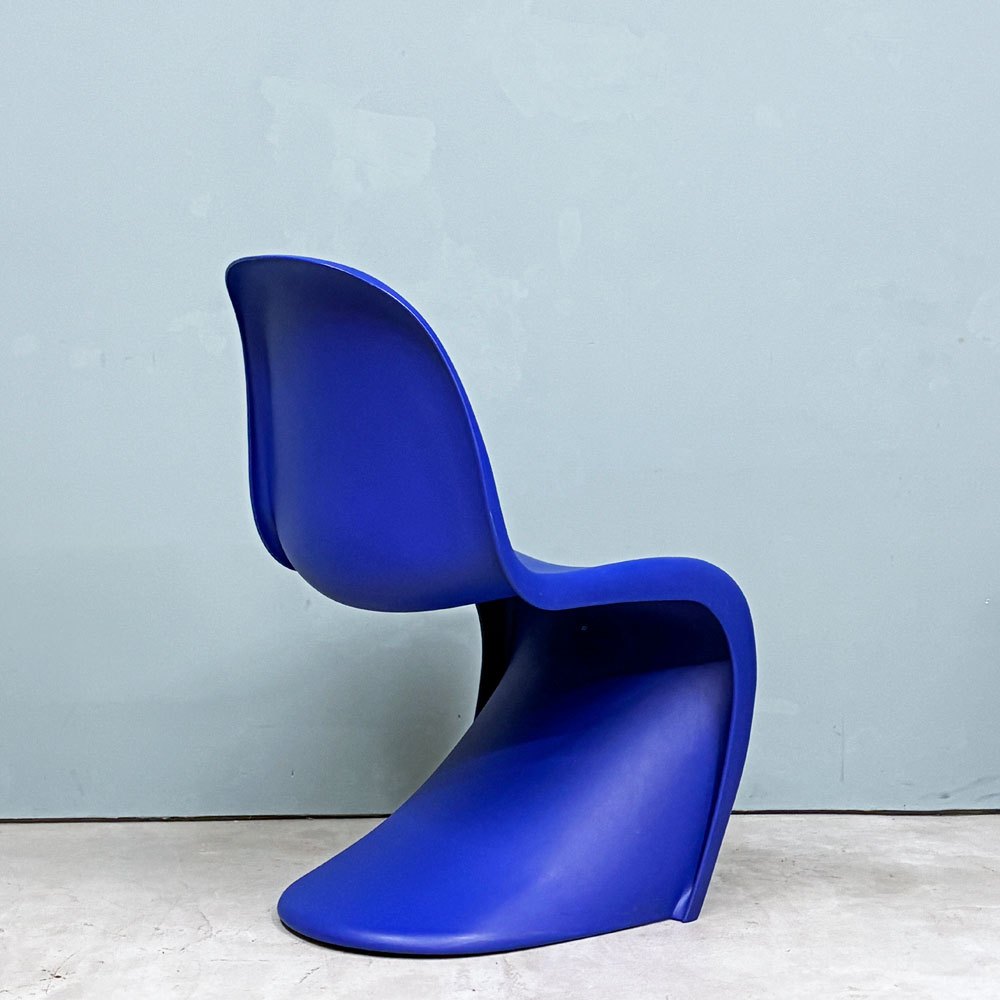 ヴィトラ vitra パントンチェア ダイニングチェア スタッキングチェア ブルー ヴェルナー・パントン Panton ミッドセンチュリー スペースエイジ B ◎
