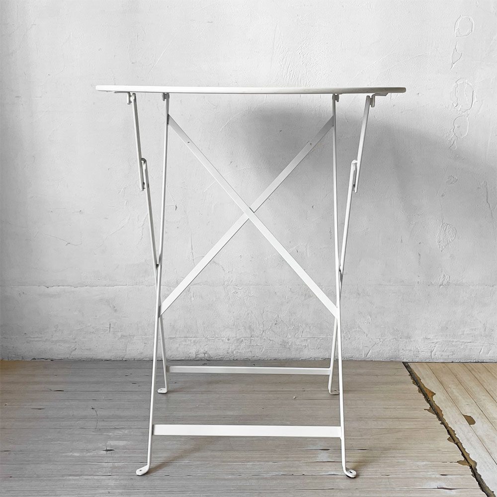 フェルモブ Fermob ビストロ Bistro フォールディング ガーデンテーブル ラウンドテーブル カフェテーブル Φ60cm フランス 定価¥48,400- ★