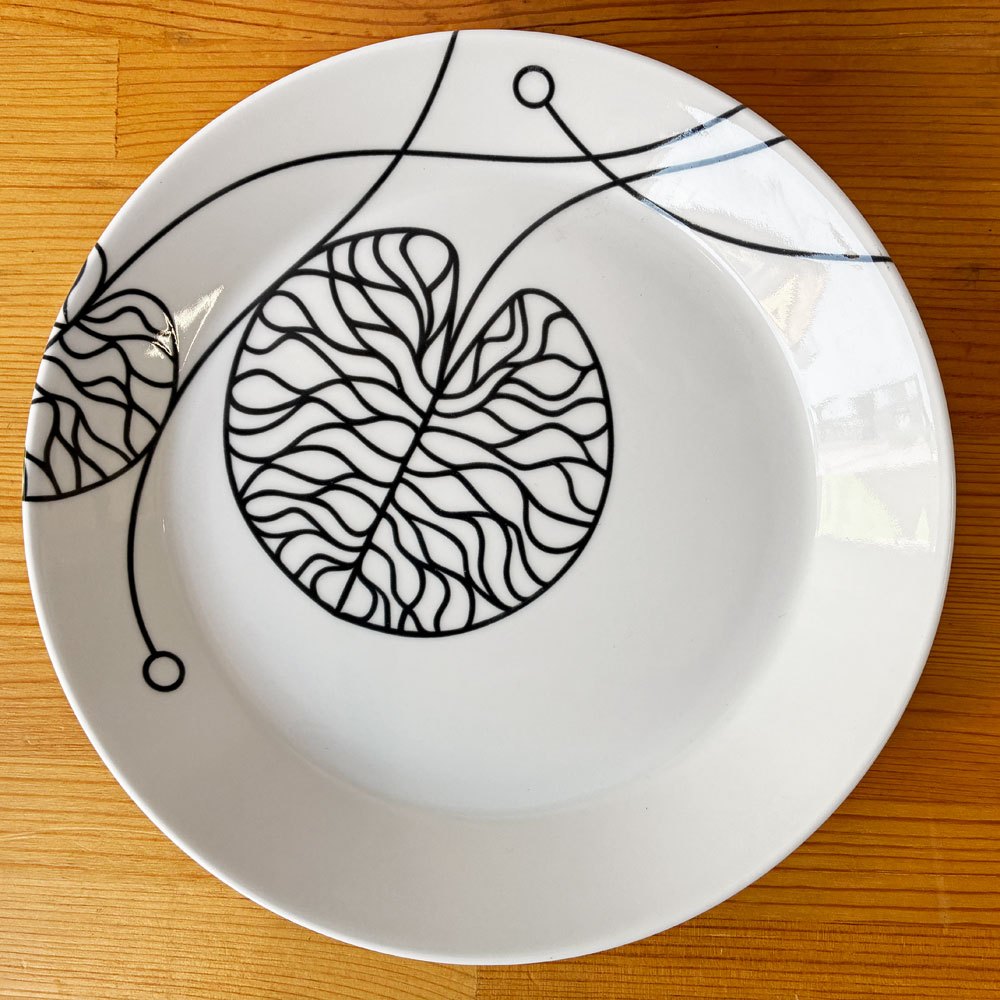 イッタラ × マリメッコ iittala × marimekko ボットナ BOTTNA プレート 21cm 2枚セット アンナ・ダニエルソン Anna Danielsson 北欧食器 フィンランド 廃番 B ◇