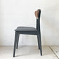 ネイサンファニチャー NATHAN Furniture チークプライウッド ブラックフレーム ダイニングチェア UKビンテージ 北欧スタイル A ★