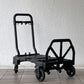 花岡車輌 フラットカート FLAT CART 2×4 キャリーカート 手押し台車 ブラック 折り畳み式 二輪 四輪 最大耐荷重120kg ゴムタイヤ ◇
