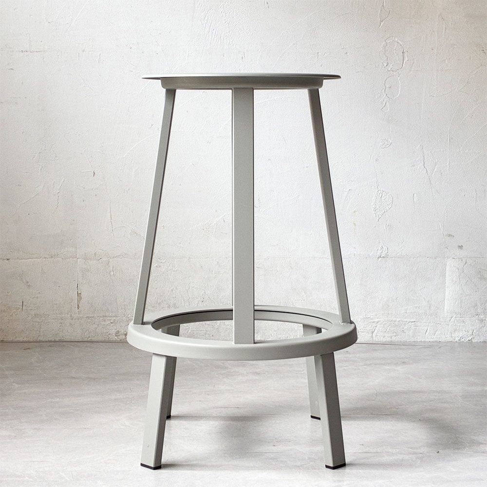 ヘイ HAY リボルバー バースツール ロー REVOLVER BAR STOOL LOW H65cm スカイグレー 回転式座面 レオン・ランズメイヤー デンマーク 定価¥51,700- B ★