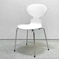 フリッツハンセン Fritz Hansen アントチェア 4本脚 カラード アッシュ ホワイト アルネ・ヤコブセン 北欧家具 ●