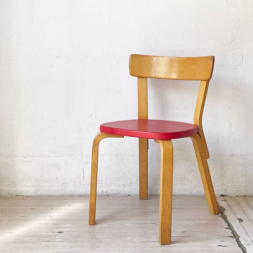 アルテック artek チェア 69 Chair 69 ダイニングチェア PVCレザー ビンテージ アルヴァ・アアルト 北欧家具 フィンランド ★