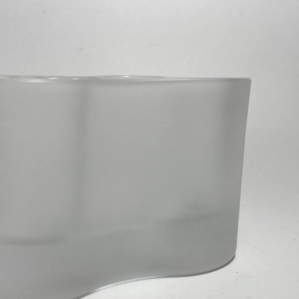 イッタラ iittala アルヴァ・アアルトコレクション Alvar Aalto Collection キャンドルホルダー 55mm フロスト 箱付 廃番 北欧雑貨 ★