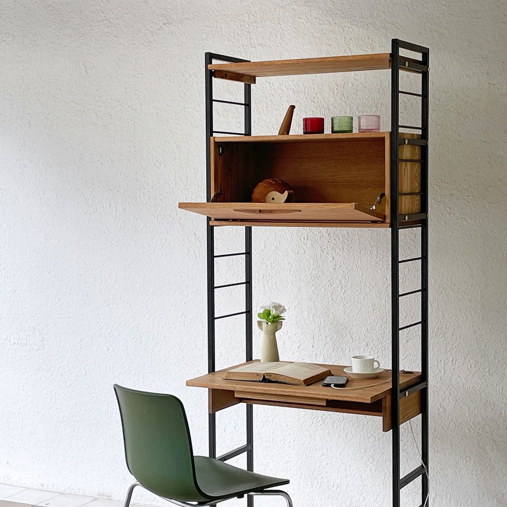 モモナチュラル MOMO Natural ユニットボード UNIT BOARD デスクユニット 収納付き ドロップダウン W75×H190cm ナチュラルデザイン ◇