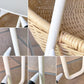 イデー IDEE ワラビー ローテーブル WALLABY LOW TABLE ラウンド スチール ラタン ナチュラルモダン ◇