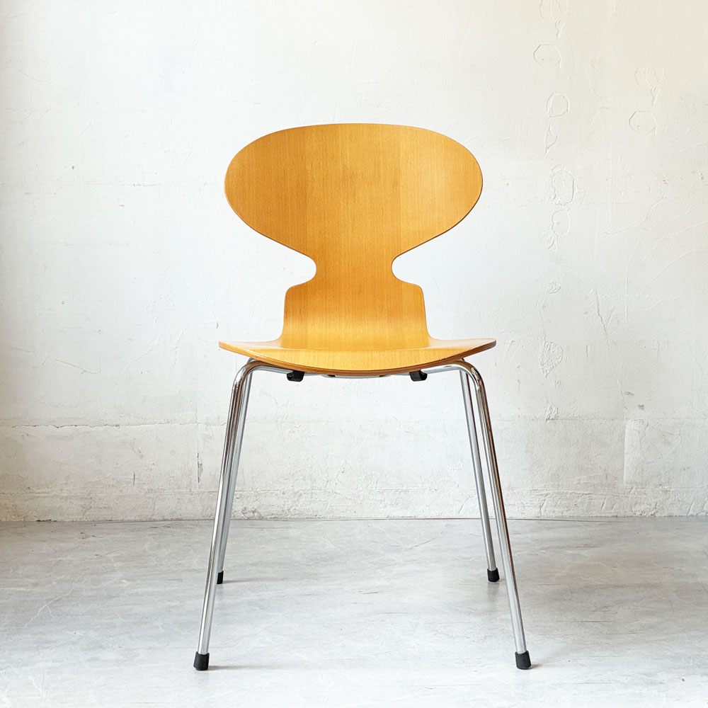 フリッツハンセン Fritz Hansen 3101 アントチェア アリンコチェア 4本脚 ナチュラルビーチ材 ラッカー仕上げ アルネ・ヤコブセン 北欧家具 ★