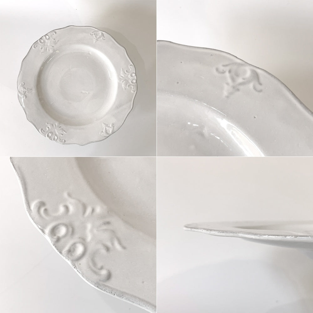 アスティエ・ド・ヴィラット Astier de Villatte アブリル  Avril ケーキスタンド 陶器 フランス 定価44000円 美品 ★