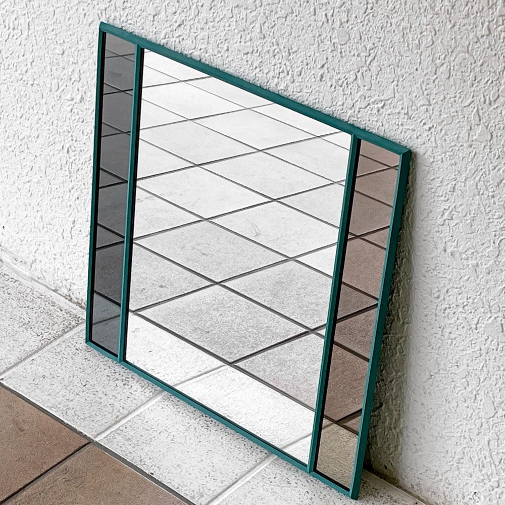 マジス MAGIS ヴィトレイル VITRAIL ウォールミラー 50×50cm グリーン 壁掛け ミラー インガ･センペ イタリアモダン 未使用品 定価￥89,100- ◇