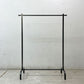 インダストリアルデザイン Industrial design スチール製 ハンガーラック W105cm アジャスター付き 店舗什器 工業系 ●