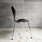 フリッツハンセン Fritz Hansen 3107 セブンチェア カラードアッシュ ブラック 80's ビンテージ vintage アルネ・ヤコブセン デンマーク B ♪