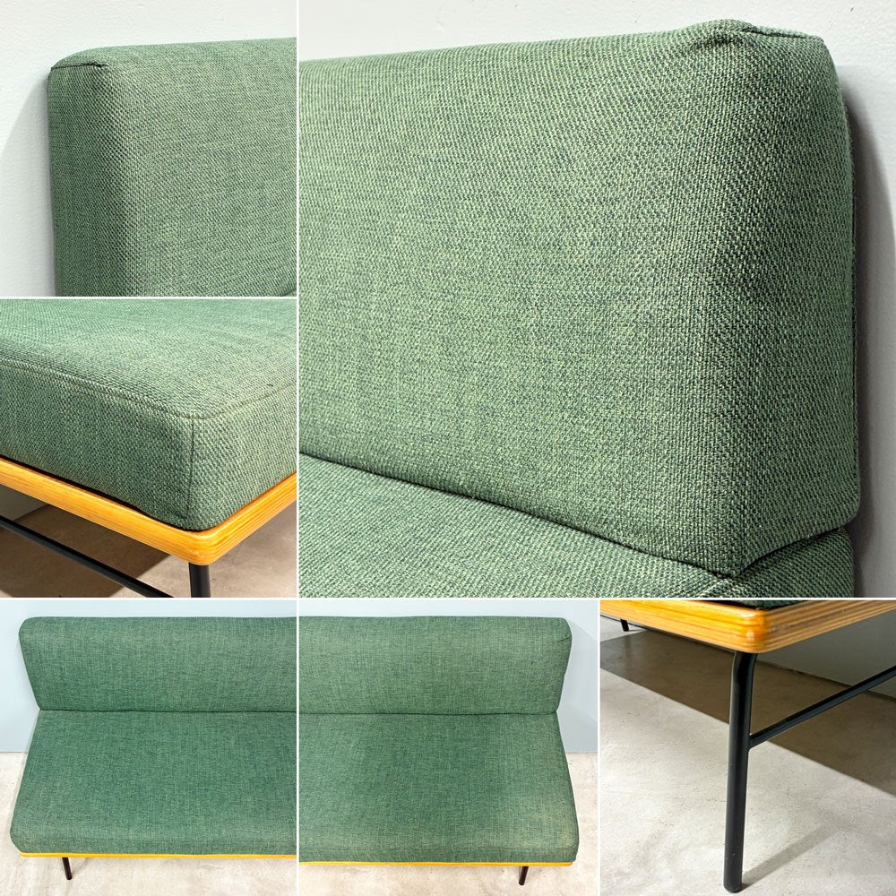 ウニコ unico ファニート ベンチ バックレスト FUNEAT bench backrest 鉄脚 オーク材 スチールレッグ カフェスタイル W126cm 定価￥65,780- ◎