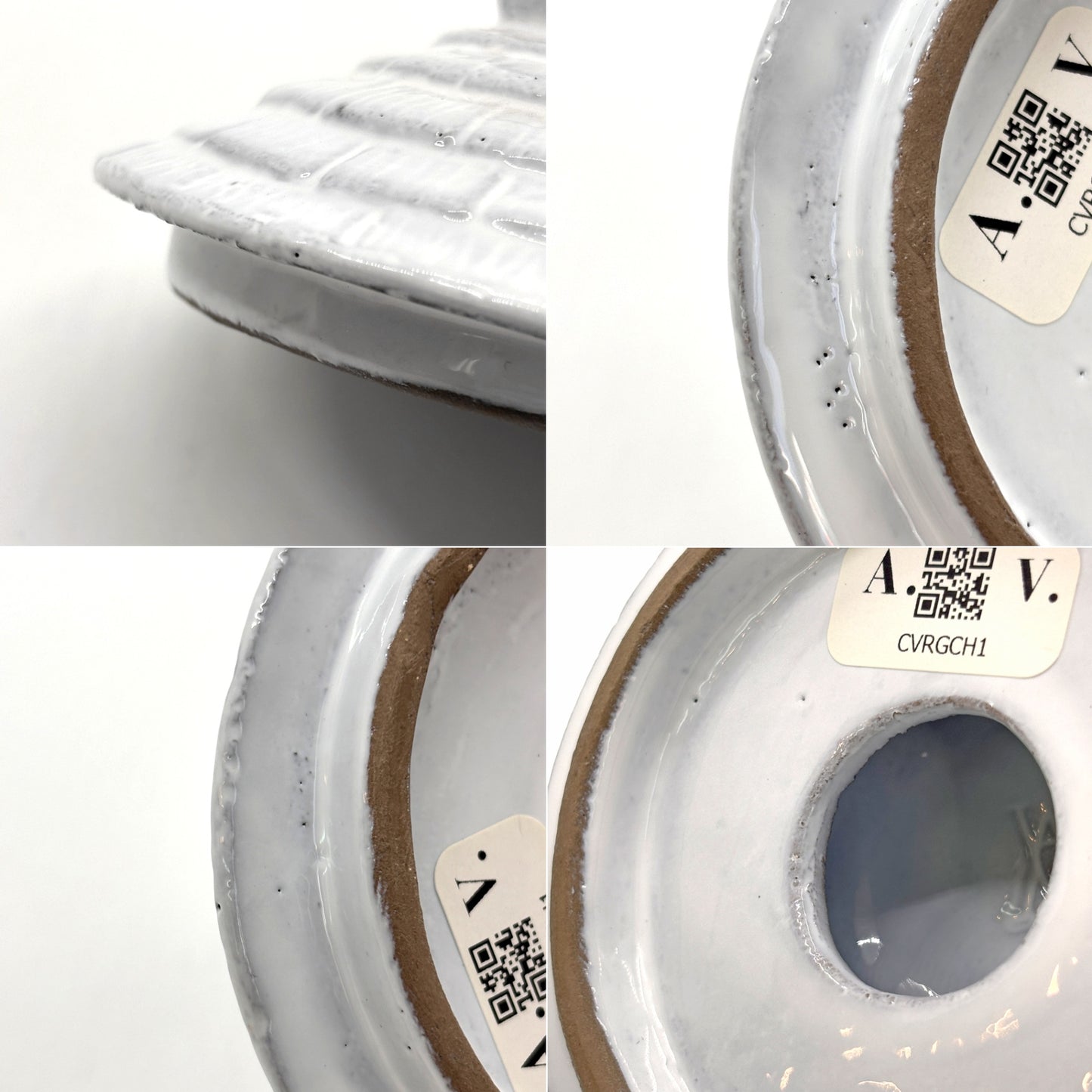 アスティエ・ド・ヴィラット Astier de Villatte グラン・シャレ キャット Grand Chalet Cat キャンドルリッド キャンドルカバー グラスキャンドル用 陶器 フランス ●