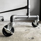 インダストリアルデザイン Industrial Design ハンガーラック 水道管パイプ ガス管 オーダー品 W164cm キャスター付き 店舗什器 ■
