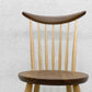 高山ウッドワークス ウィンザーキッチンチェア windsor kitchen chair W554 オーク×ウォールナット ウレタン塗装 未使用保管品 A 〓