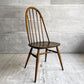 アーコール Ercol クエーカーチェア ダイニングチェア ハイバック オールドコロニアル ブラウン エルム材 ビーチ材 UKビンテージ 英国家具 ♪