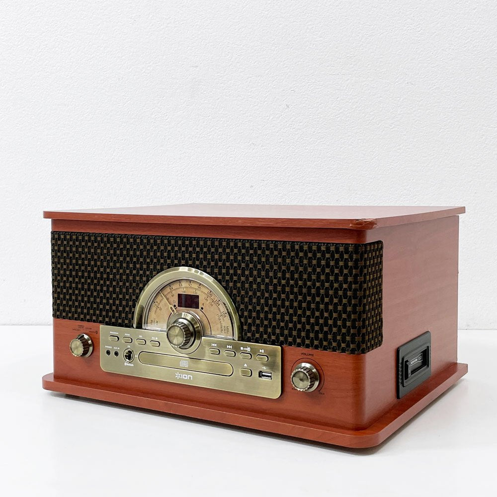 イオンオーディオ ION AUDIO オールインワンミュージックプレイヤー SUPERIOR LP レコード カセット CD ラジオ USB Bluetooth ●