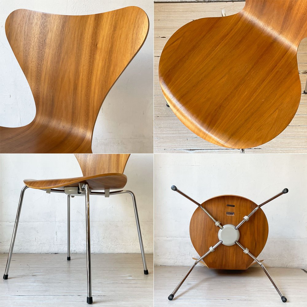 フリッツハンセン Fritz Hansen セブンチェア Seven Chair ダイニングチェア アルネヤコブセン Arne Jacobsen ウォールナット材 北欧家具 B ★