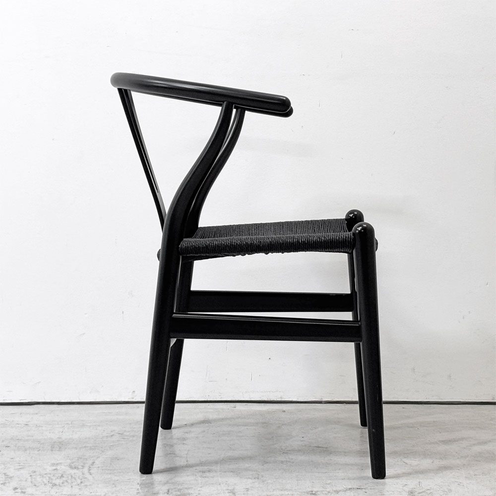 カールハンセン＆サン Carl Hansen & Son CH24 Yチェア 日本仕様サイズ ブラックラッカー×ブラックペーパーコード ハンス・J・ウェグナー ビーチ材 ●