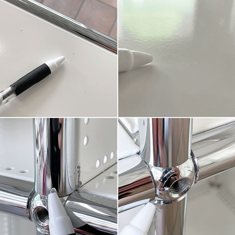 ユーエスエムハラー USMハラー USM Haller キャビネット シェルフ4列3段 W103cm ホワイト 飾り棚 参考価格約46万円 ◇