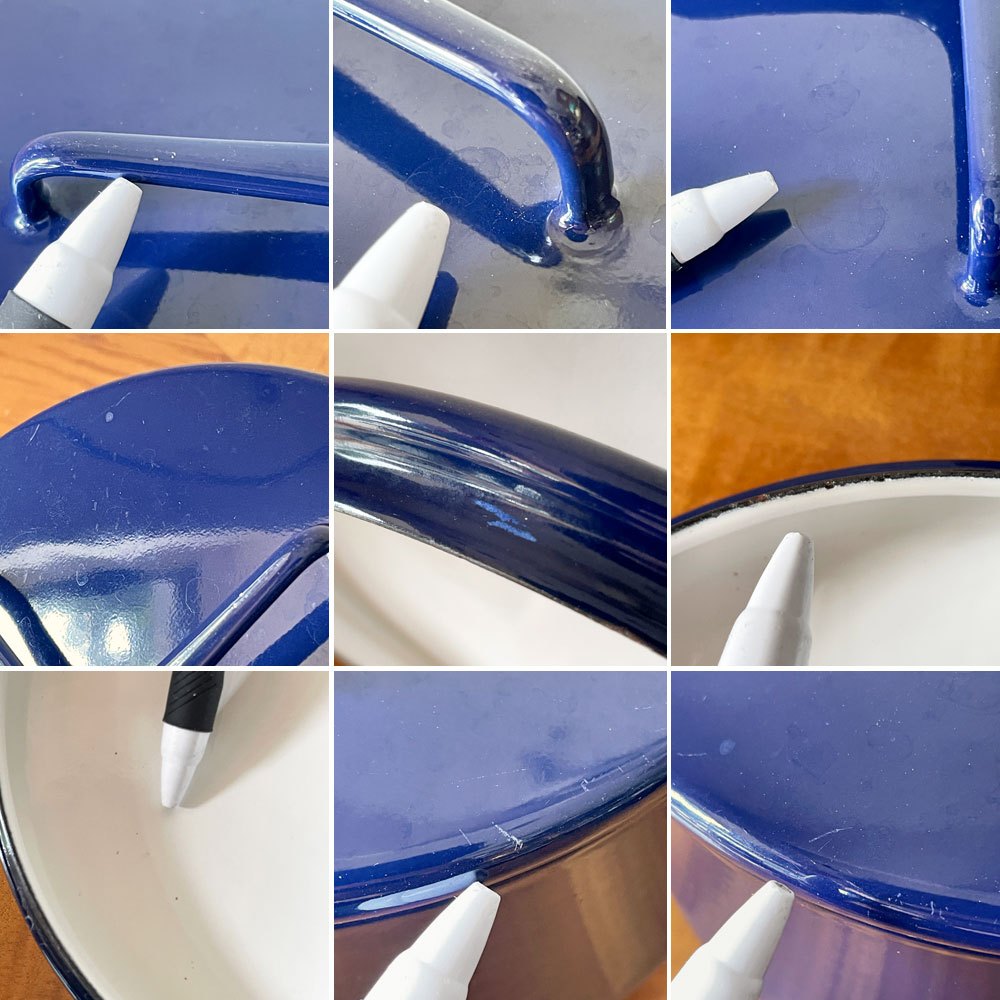 ダンスク DANSK コベンスタイル 両手鍋 ホーロー キャセロール W26cm イェンス・クイストゴー ミッドナイトブルー 北欧 ◇