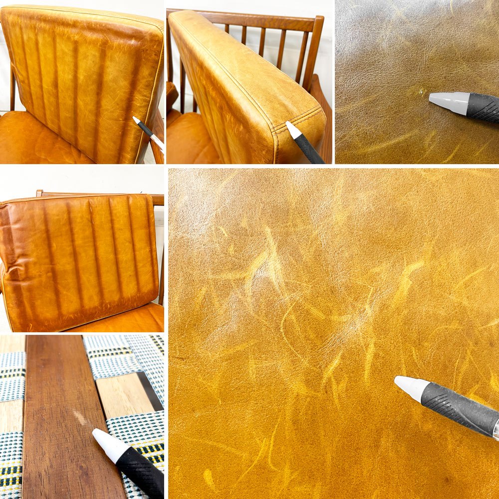 アクメファニチャー ACME Furniture デルマー ソファ 2シーター DELMAR SOFA 2-Seater 2Pソファ レザー張り ブラウン アッシュ材 廃番 ●