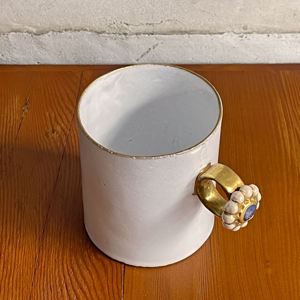 アスティエ・ド・ヴィラット Astier de Villatte セレナ Serena リング マグカップ リュストルイリゼブルー セレナ・キャロンヌ 定価￥66,880- ♪